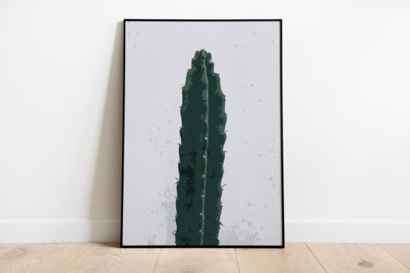 Cactus Tree Decoration Poster Watercolor Illustrations