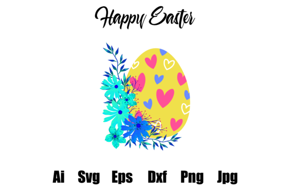 Easter - Colorful Watercolor Flower Illustrations