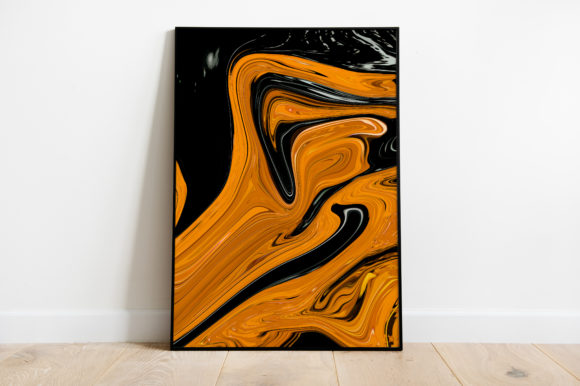 Liquid Marble Texture Poster Watercolor Illustrations