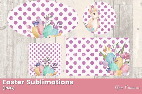 Watercolor Easter Sublimations and Illustrations