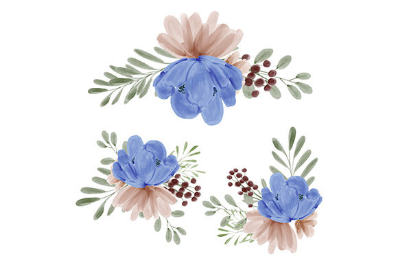 Watercolor Floral Arrangement Collection